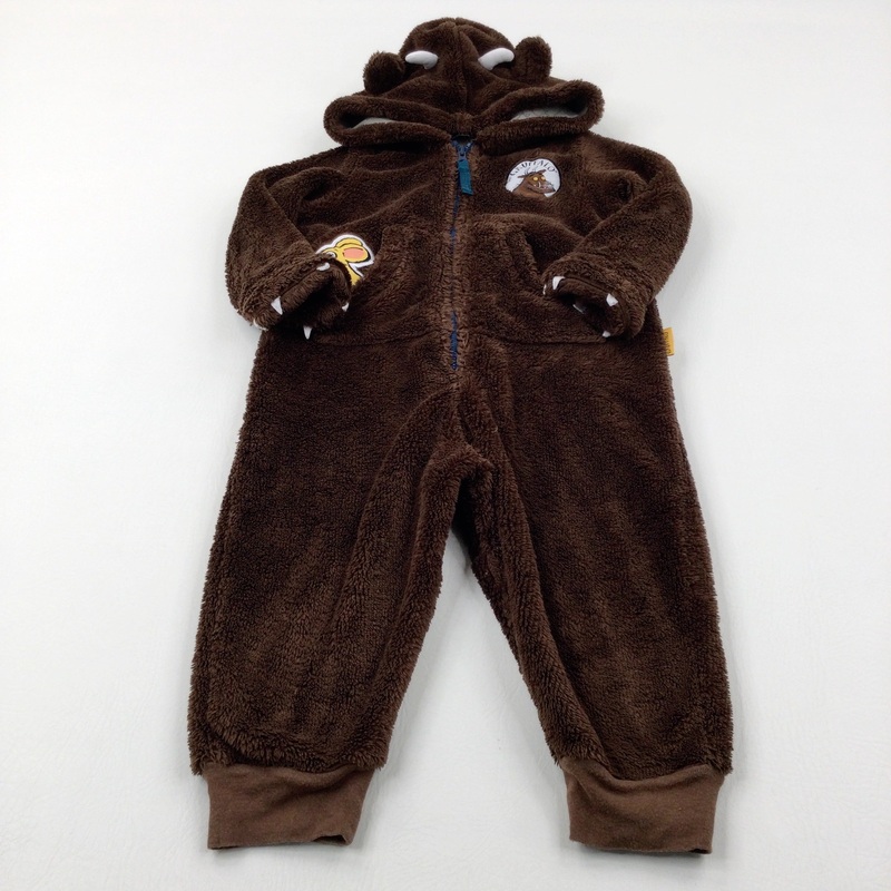 'The Gruffalo' & Friends Appliqued Brown Fluffy Onesie - Boys 2-3 Years