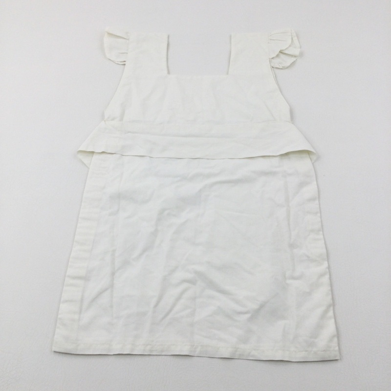Victorian Maid Cream Apron Costume - Girls 5-7 Years