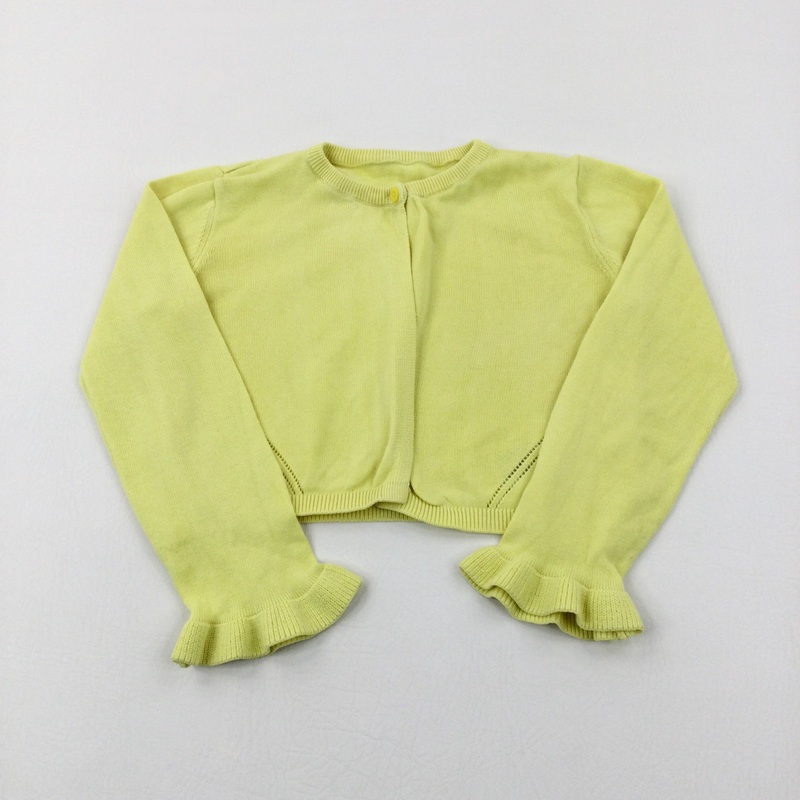 Yellow Knitted Cardigan - Girls 5-6 Years