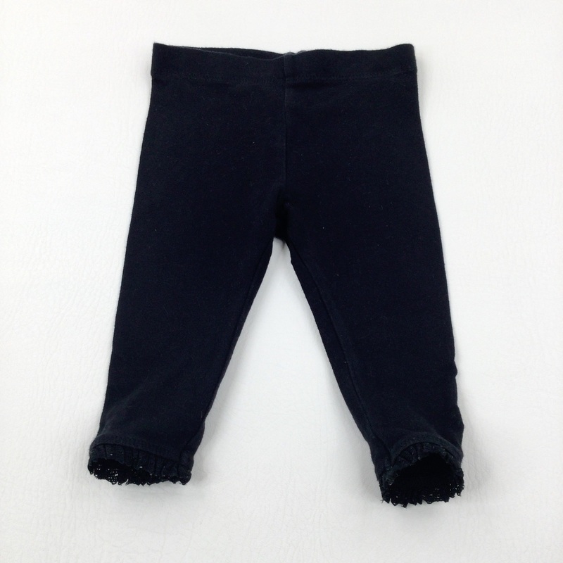 Black Leggings - Girls 6-9 Months