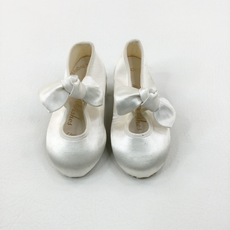 Bows White Bridesmaid Shoes - Size 5