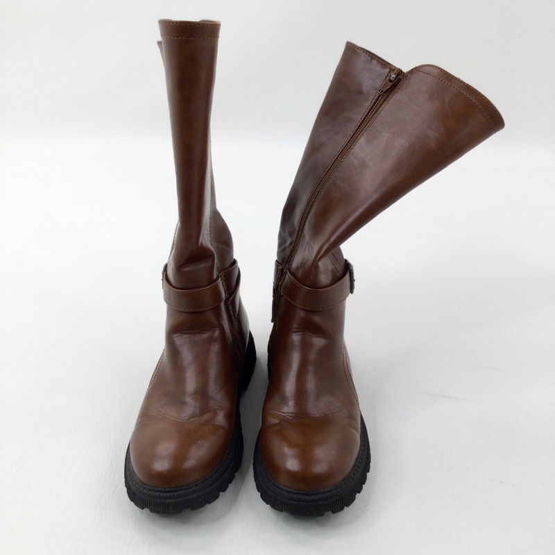 Brown Knee Length Boots - Size 2