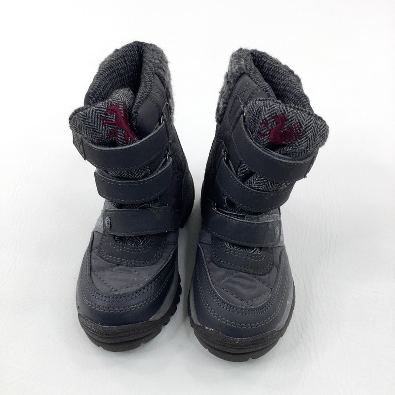 Charcoal Grey Winter Snow Boots - Size 8