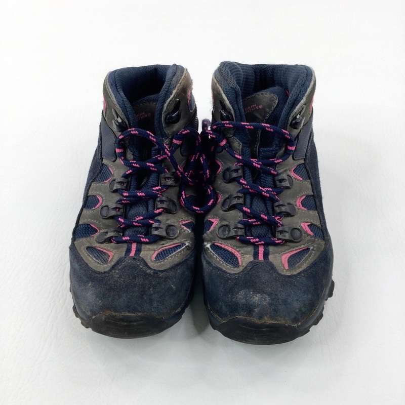 Navy & Pink Walking Boots - Size 1