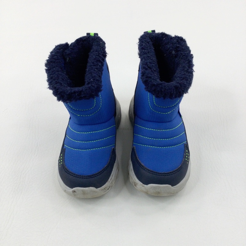 'Skechers' Blue Fleece Lined Snow Boots - Size 8