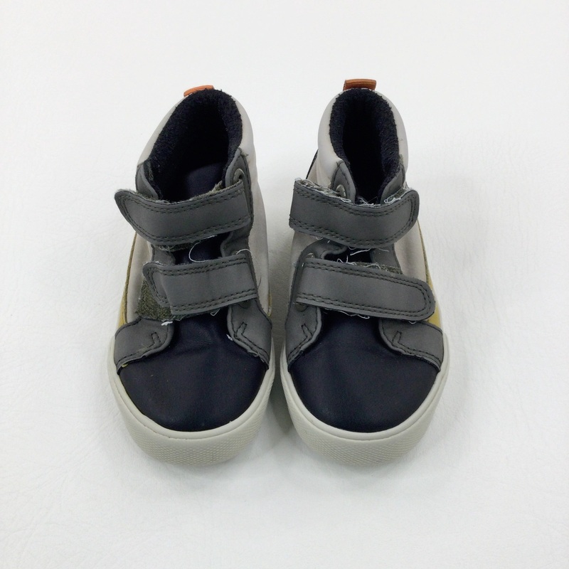 Smiley Faces Black & Charcoal Grey Ankle Boots - Size 7