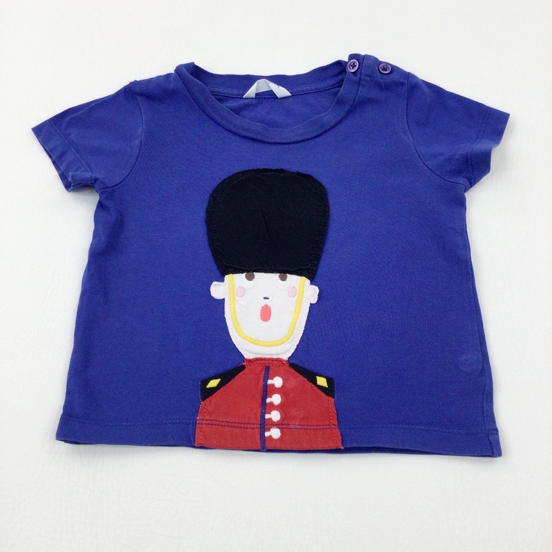 Soldier/London Guard Appliqued Blue T-Shirt - Boys 6-9 Months