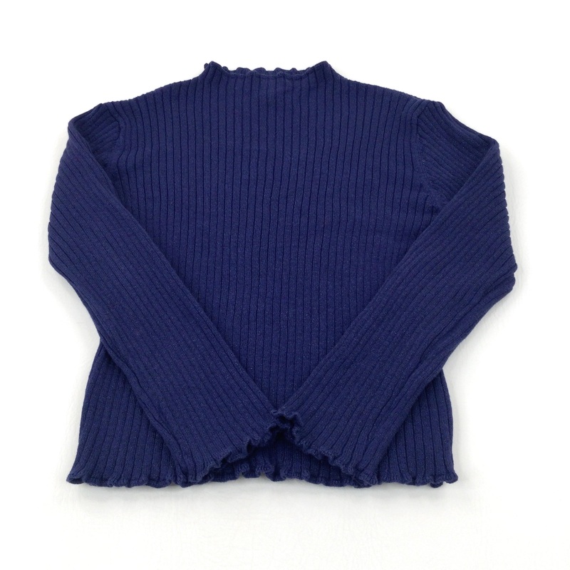 Sparkly Navy Knitted Jumper - Girls 8-9 Years