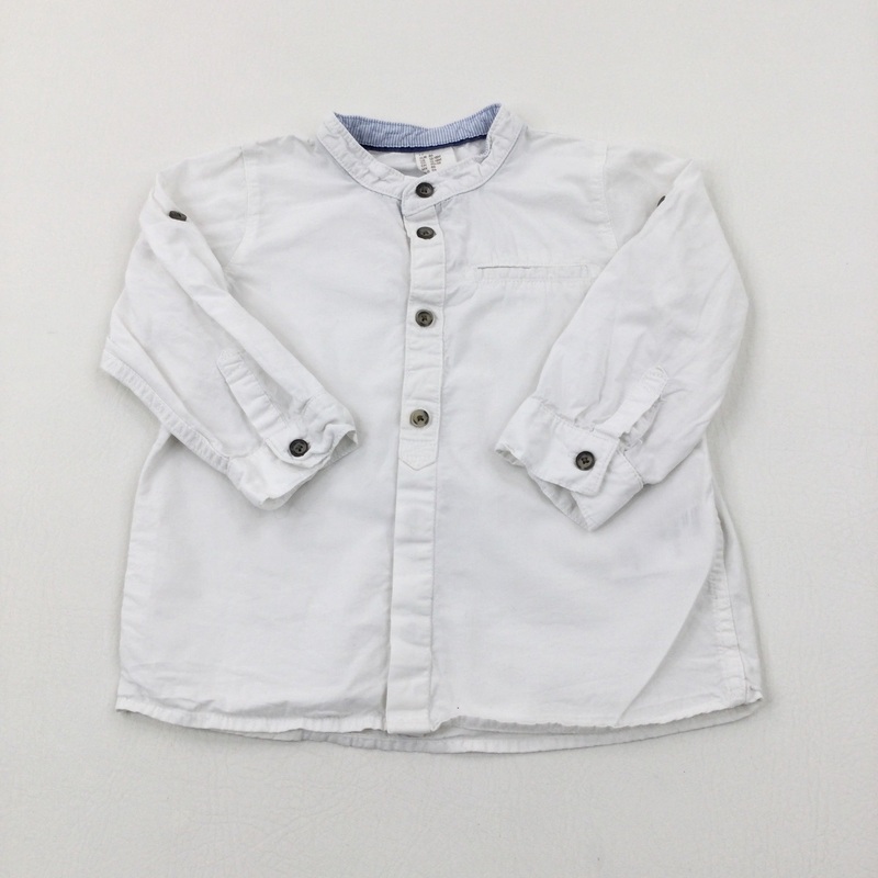 White Long Sleeve Shirt - Boys 12-18 Months