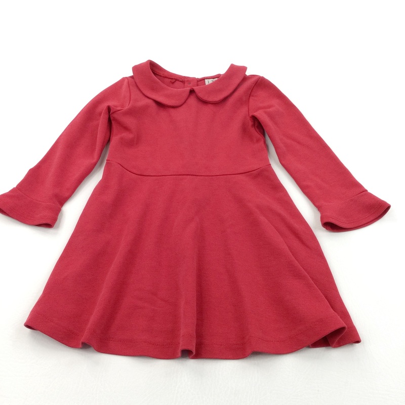 Red Christmas Dress with Collar - Girls 18-24 Months
