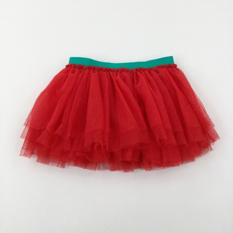 Red Net Skirt - Girls 9-10 Years