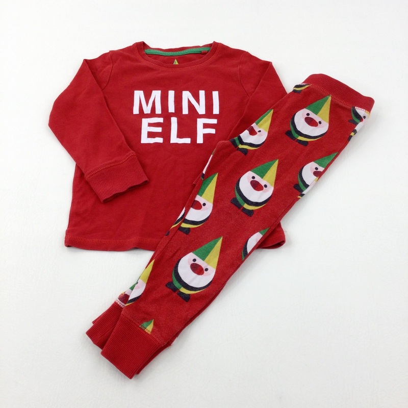 'Mini Elf' Red Pyjamas - Boys/Girls 2-3 Years