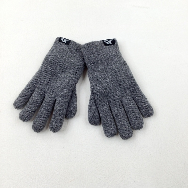 Thermal Greay Knitted Lined Gloves - Boys/Girls 5-7 Years