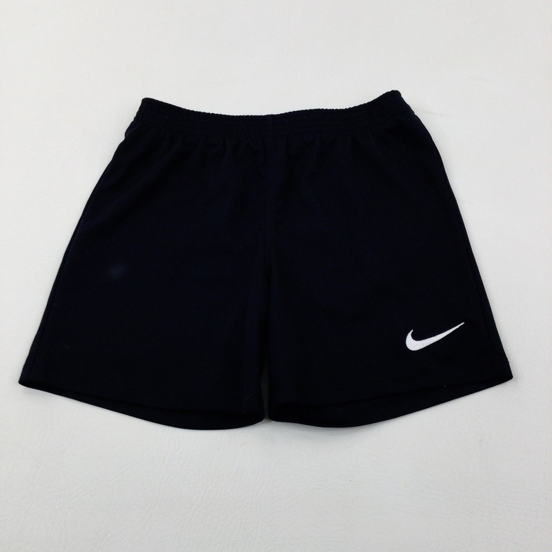 Black Football Shorts - Boys 6-7 Years