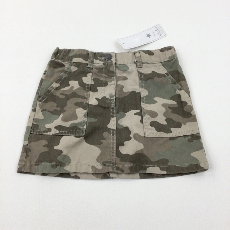 **NEW** Camouflage Khaki Skirt - Girls 4-5 Years