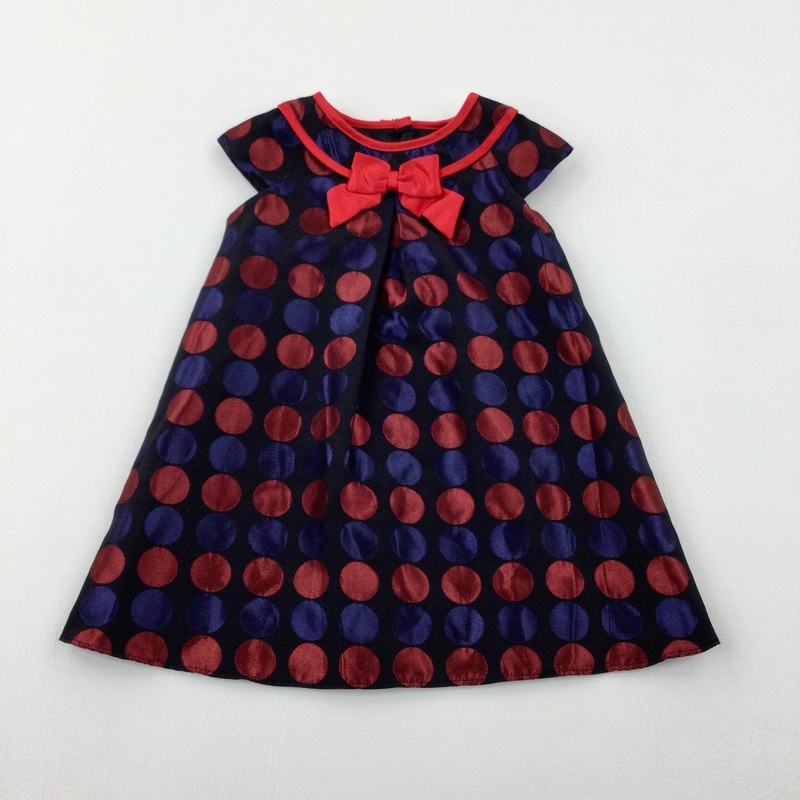 **NEW** Spotty Red & Black Party Dress - Girls 12-18 Months