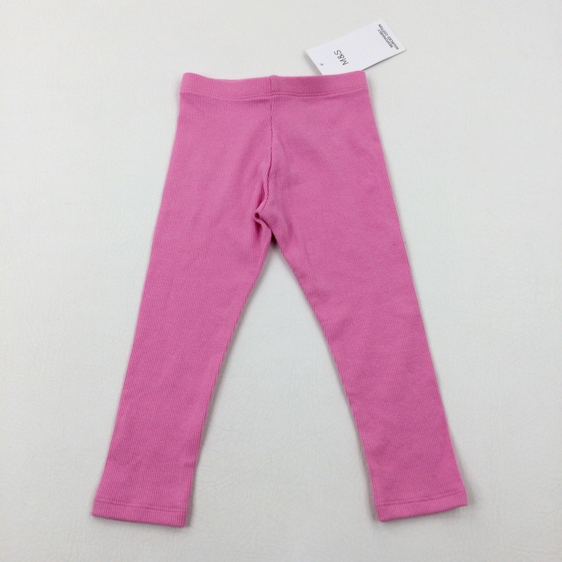 **NEW** Textured Pink Leggings - Girls 18-24 Months