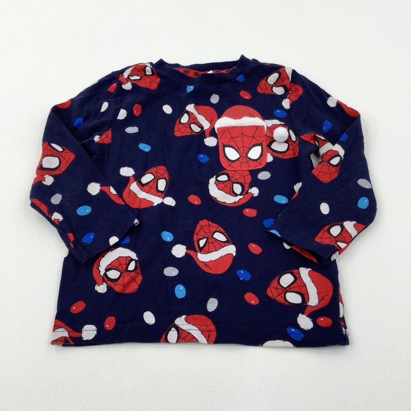 Spider-Man Navy Long Sleeve Top - Boys 2-3 Years