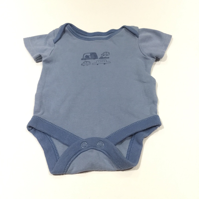 Vehicles Blue Short Sleeve Bodysuit - Boys Newborn