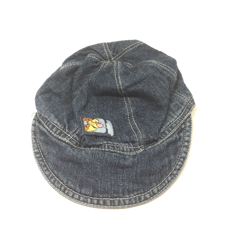 'Tigger Badge' Dark Blue Denim Cap - Boys 3-6 Months