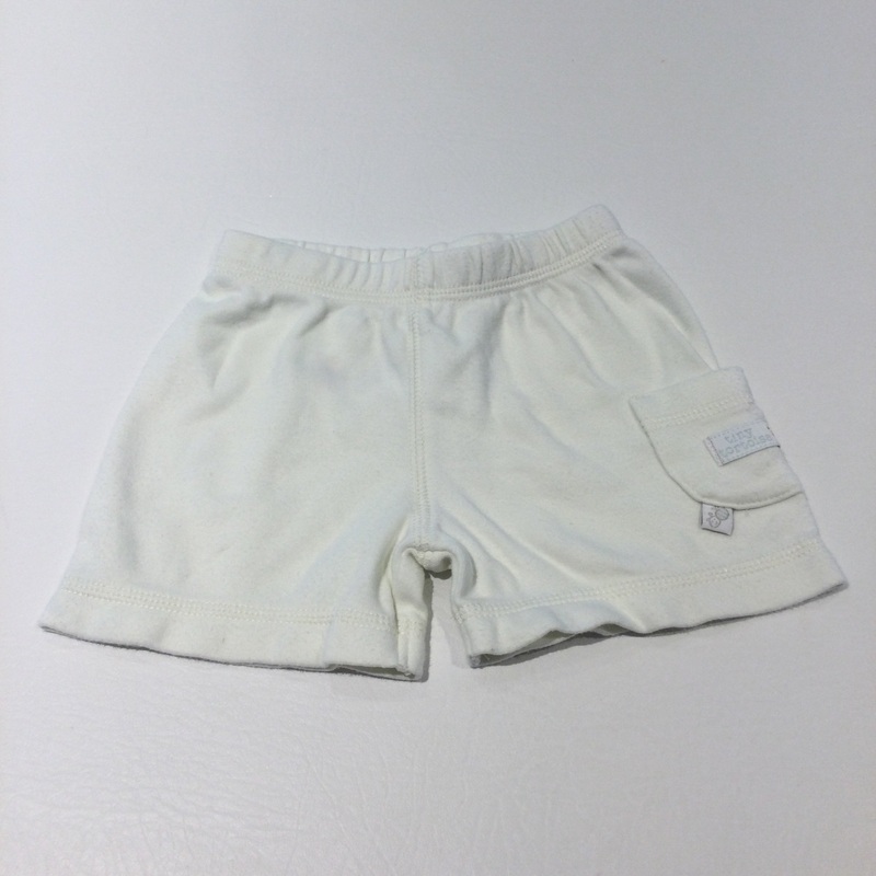 'Tiny Tortoise' Cream Jersey Shorts - Boys Newborn