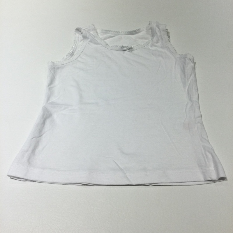 White Vest - Girls 5-6 Years