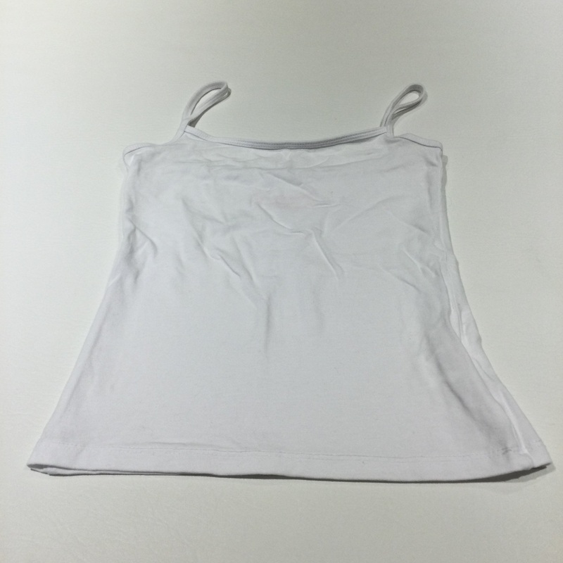 White Vest Top - Girls 8-9 Years