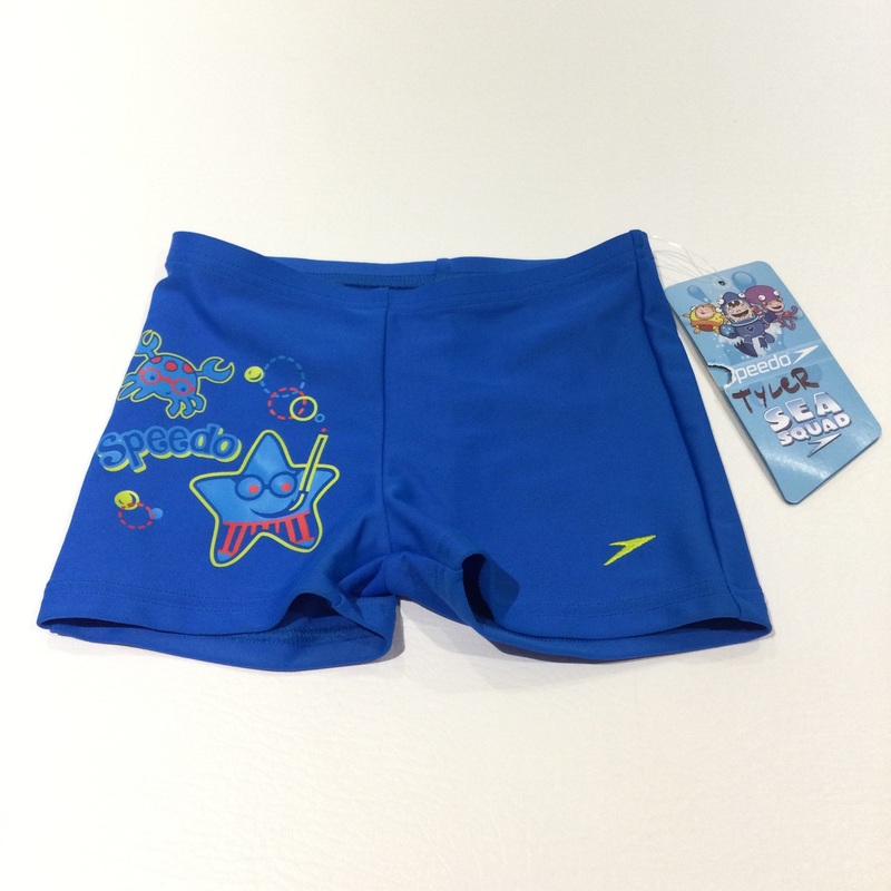 'Speedo' Crab & Starfish Blue Swimming Trunks - Boys 9-12 Months