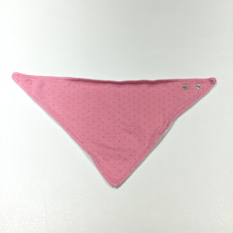 Pink Spotty Dribble Bib - Girls 0-3 Months