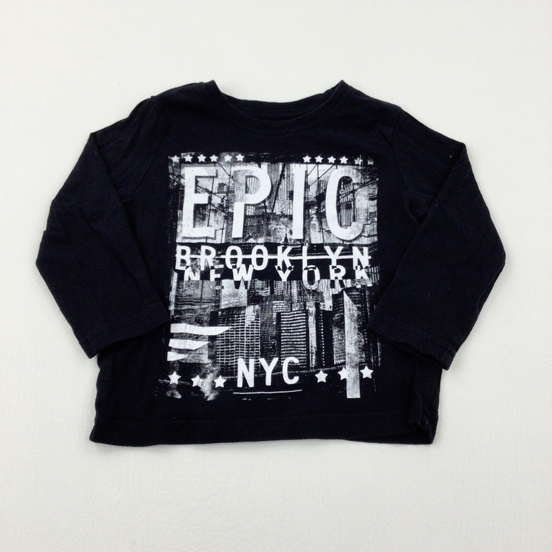 'Epic New York' Black Long Sleeve Top - Boys 18-24 Months