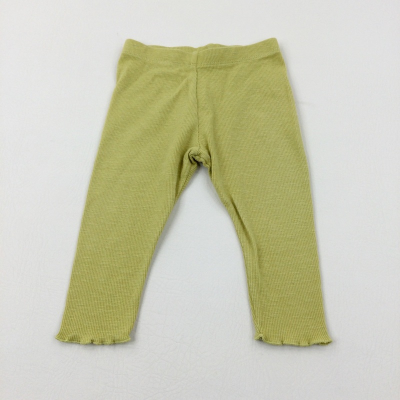 Lime Green Leggings - Girls 9-12 Months