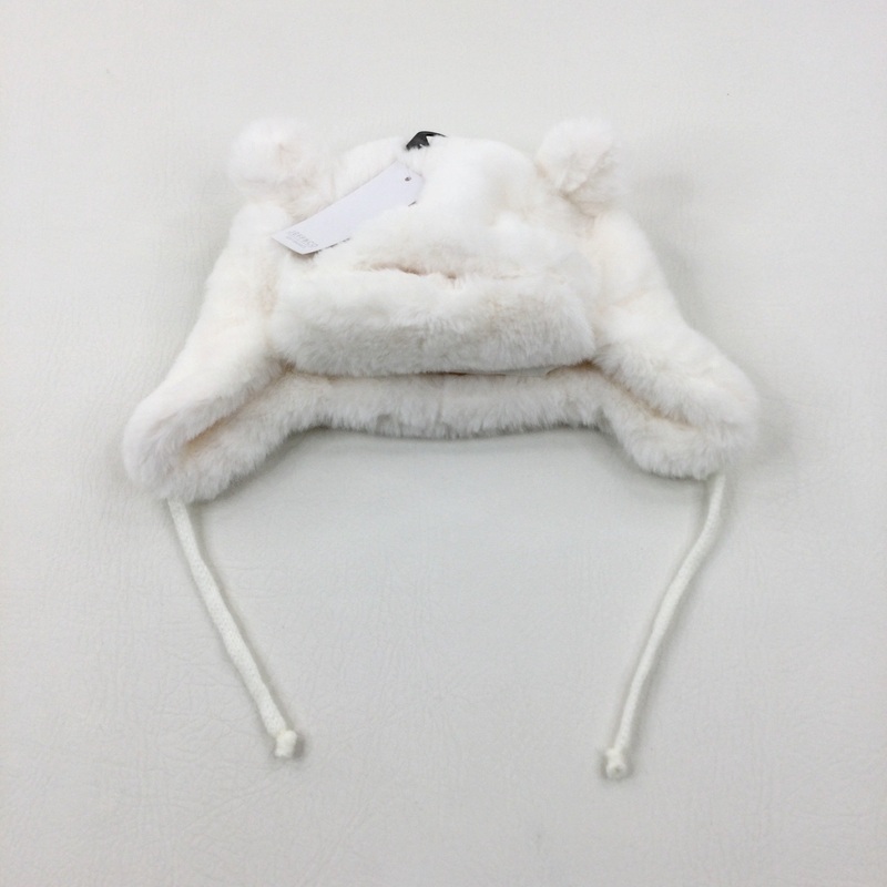 **NEW** White Fluffy Winter Hat - Girls 12-18 Months