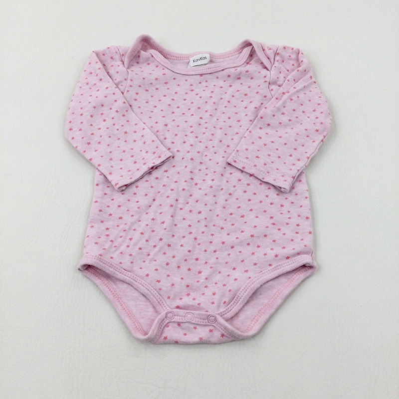 Stars Pink Long Sleeve Bodysuit - Girls 18-24 Months