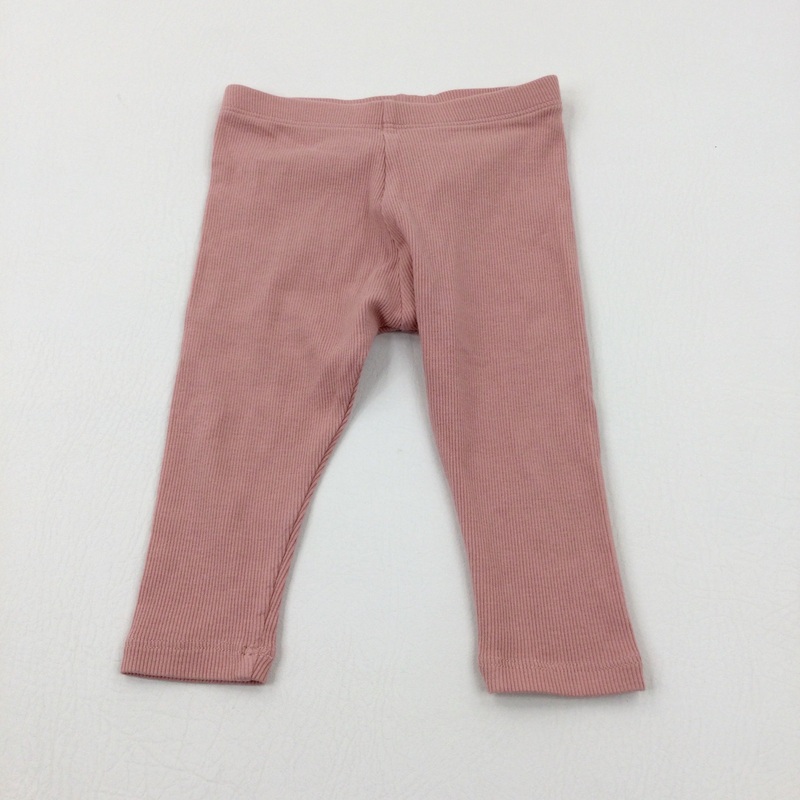 Textured Pink Leggings - Girls 6-9 Months