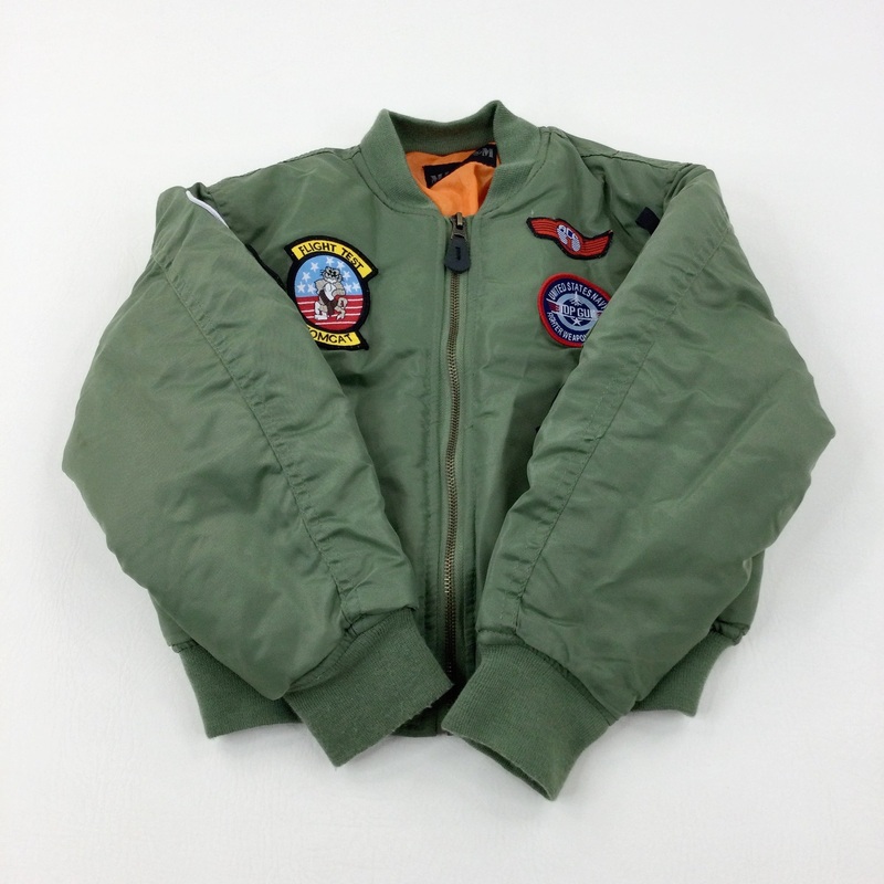 'Top Gun' Khaki Aviator Jacket - Boys/Girls 3-4 Years