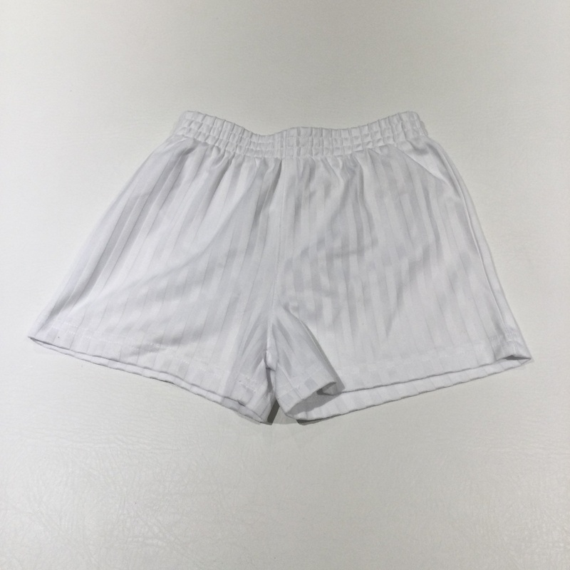 White Football Shorts - Boys 3-4 Years