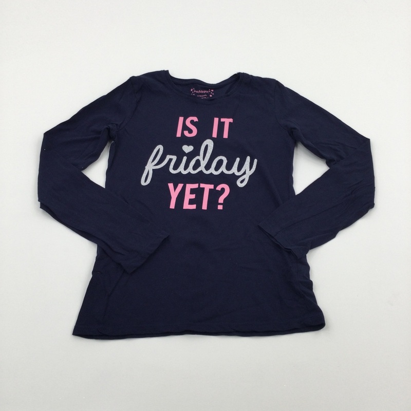 Sparkly Navy Top - Girls 9-10 Years
