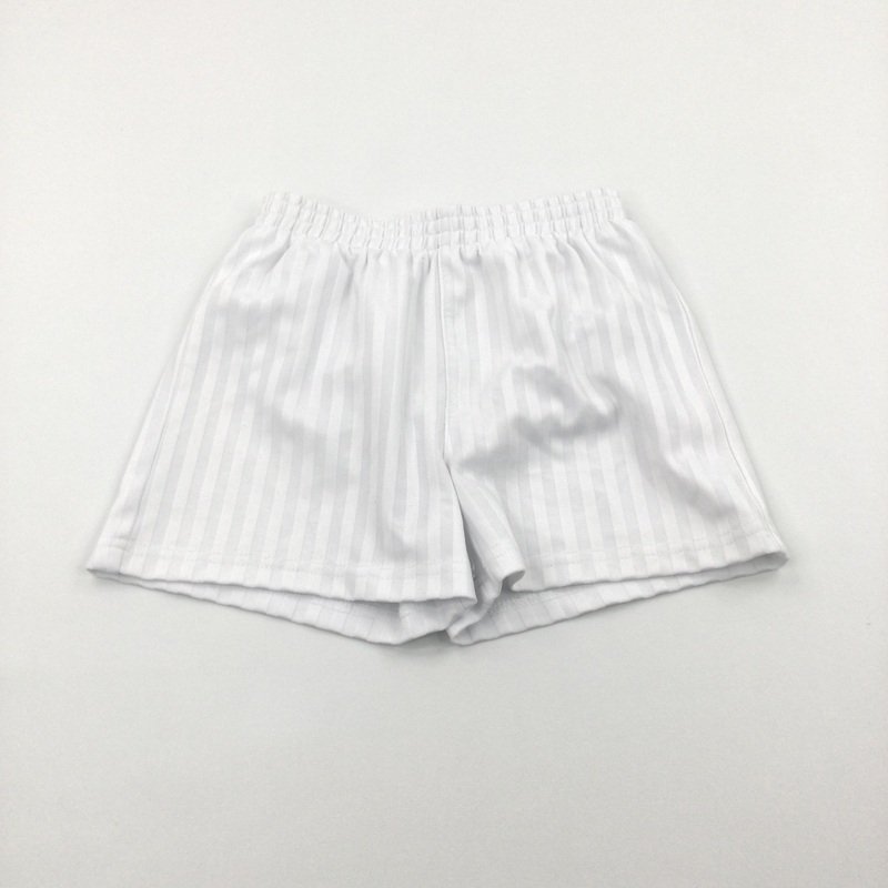 White Striped Sports Shorts - Boys 3-4 Years