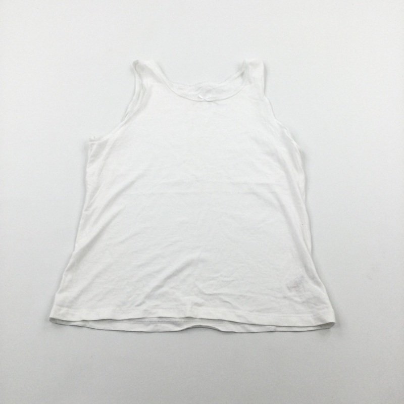 White Vest Top - Girls 10-11 Years
