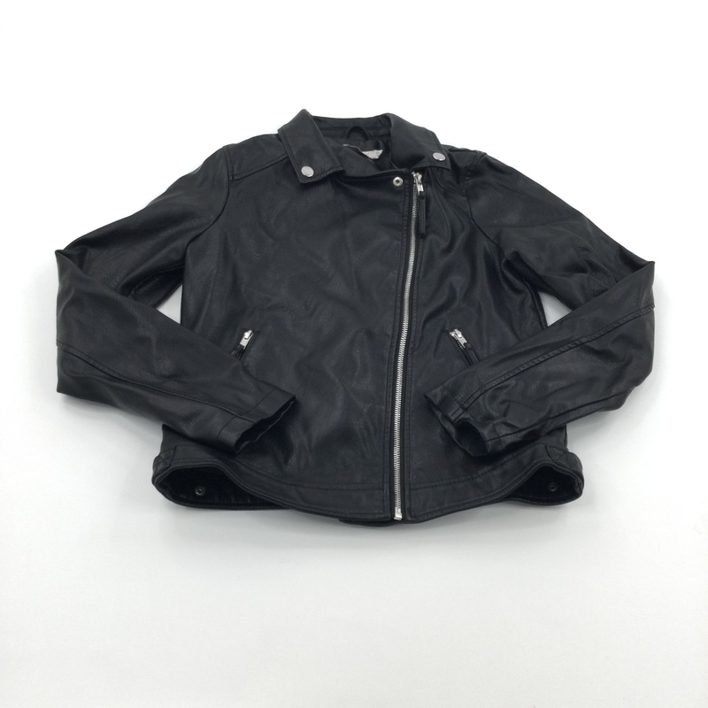 Black Faux Leather Jakcet - Girls 13 Years