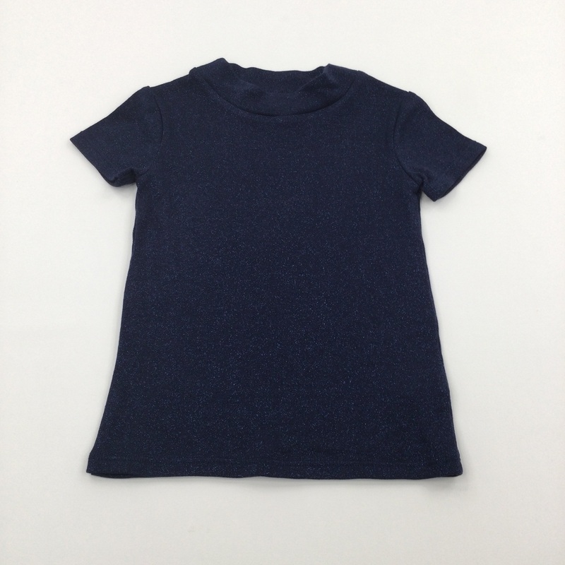 Sparkly Navy Lightweight Knitted Top - Girls 5 Years
