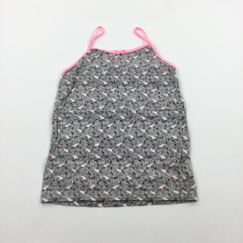 Unicorns Pink & Grey Vest - Girls 8-9 Years