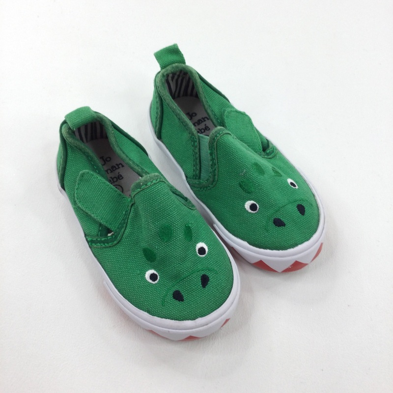 Crocodiles Green Canvas Shoes - Boys - Shoe Size 4