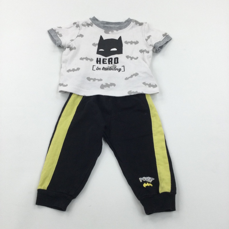 'Hero In Training' Batman T-Shirt & Matching Joggers - Boys 3-6 Months