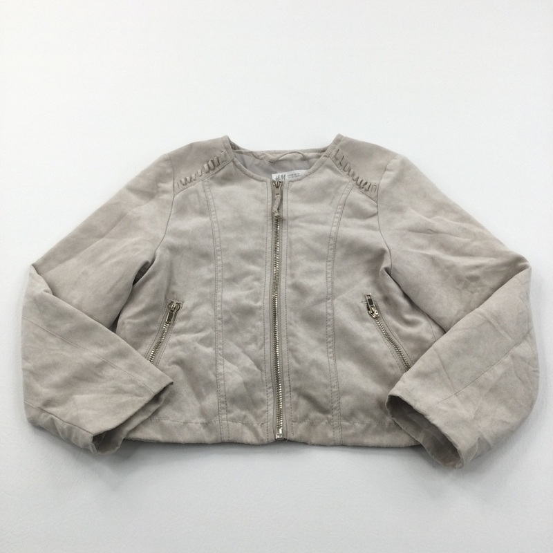 Beige Moleskin Effect Lightweight Jacket - Girls 7-8 Years