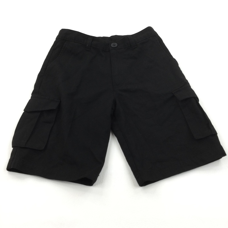 Black School Cargo Shorts - Boys 8-9 Years