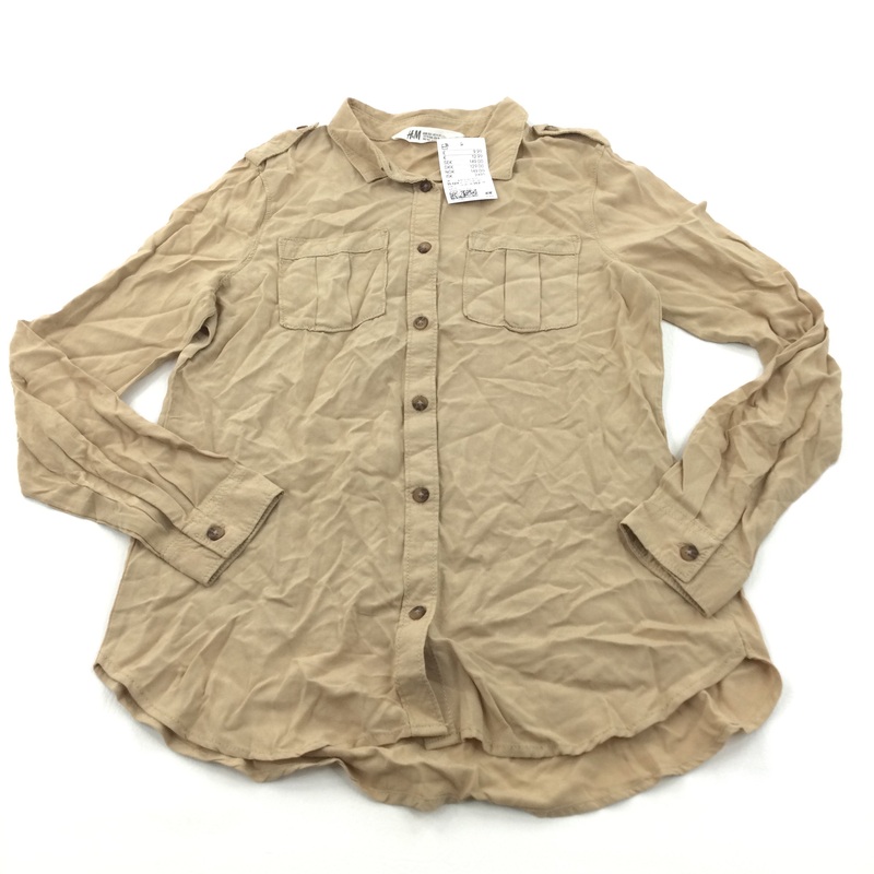 **NEW** Light Brown Viscose Blouse - Girls 11-12 Years