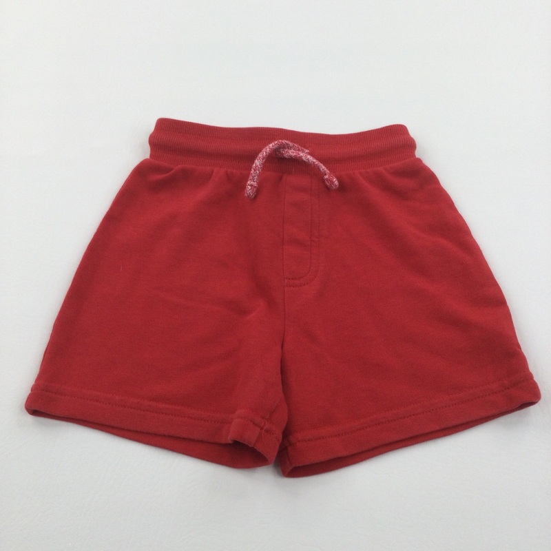 Red Lightweight Jersey Shorts - Boys 12-18 Months