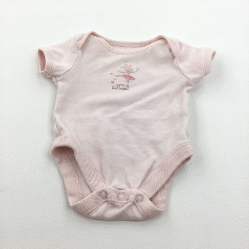 'Little Ballerina' Rabbit Pink Long Sleeve Bodysuit - Girls Newborn