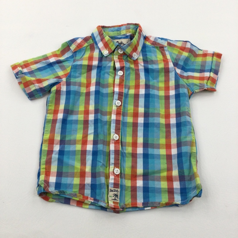 Colourful Checked Cotton Shirt - Boys 12-18 Months